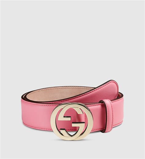 pink gucci belts|gucci light pink leather belt.